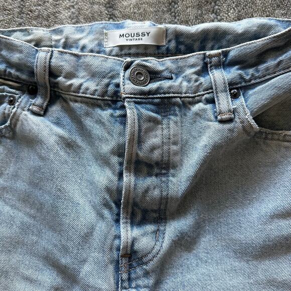 MOUSSY VINTAGE MV 111 Light Blue Naval Tapered-Mid Jeans Howa 540FSC11-2000 27 - Picture 5 of 9